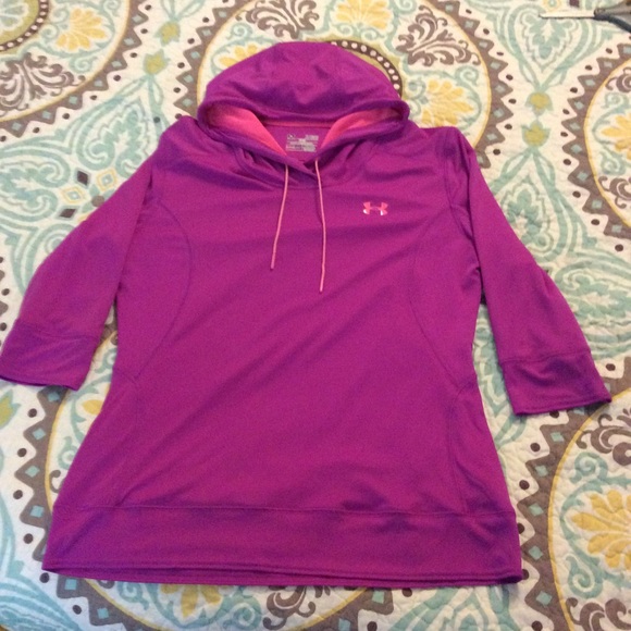 Under Armour 3/4 sleeve hooded athletic top - Picture 3 of 4